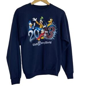 Disney 2013 Walt Disney World Sweatshirt Navy Size S